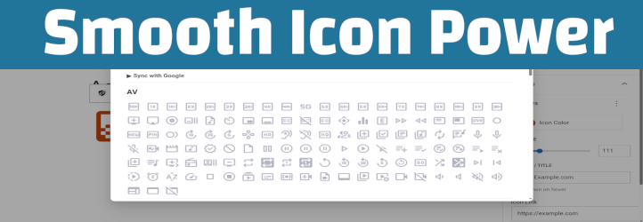 LWN Icons WordPress Plugin Banner showing clean, modern icon designs